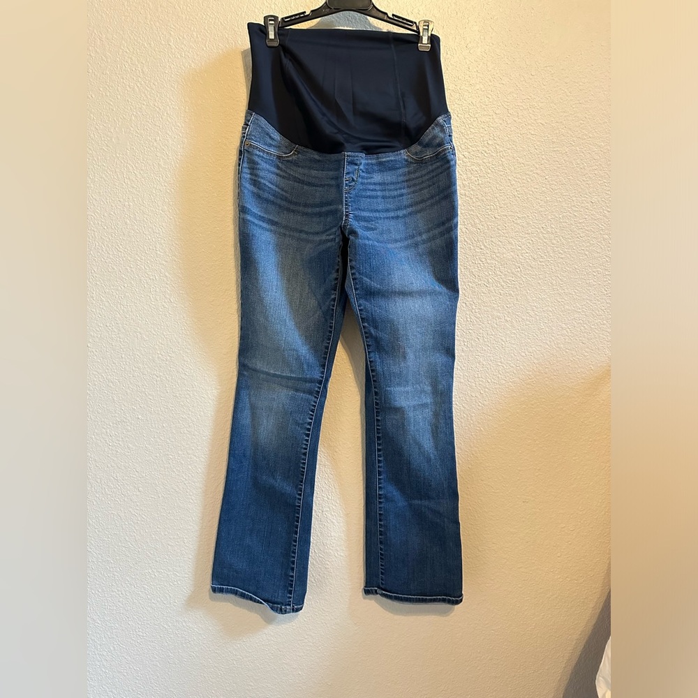 Isabel Maternity by Ingrid & Isabel Blue Skinny Bootcut Jeans Size 6